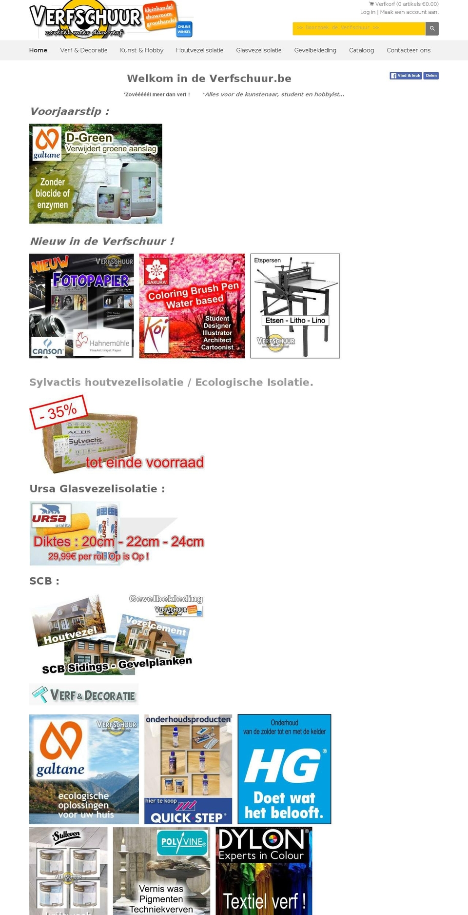 verfschuur.be shopify website screenshot