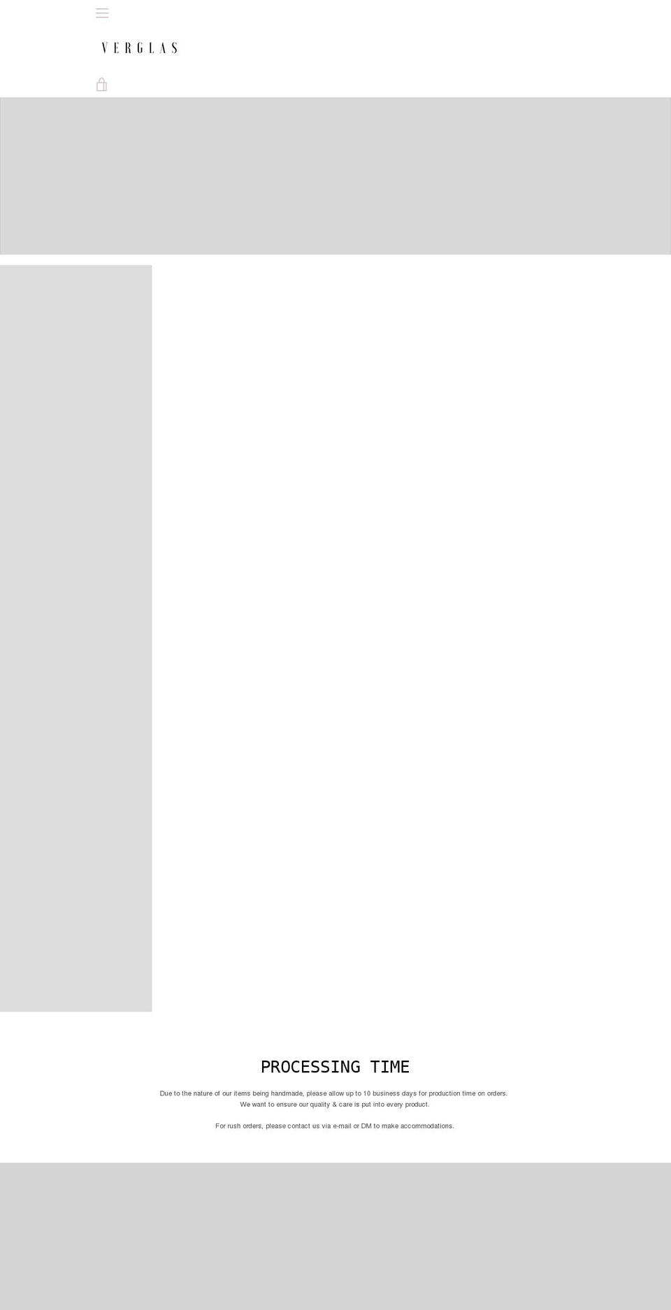 verglasofficial.com shopify website screenshot