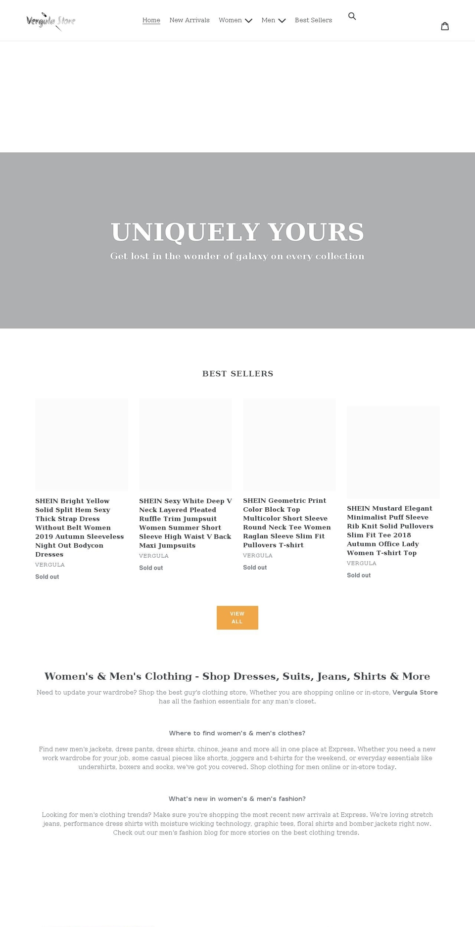 vergula.com shopify website screenshot