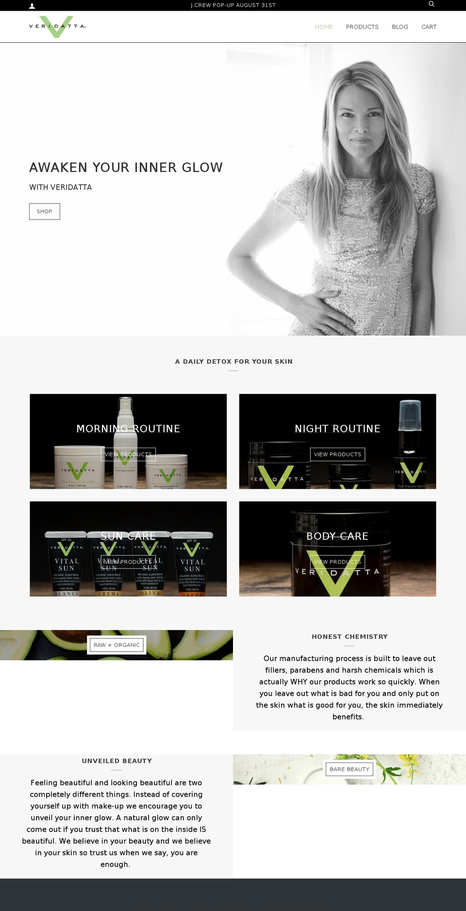 veridatta.com — Shopify storefront screenshot