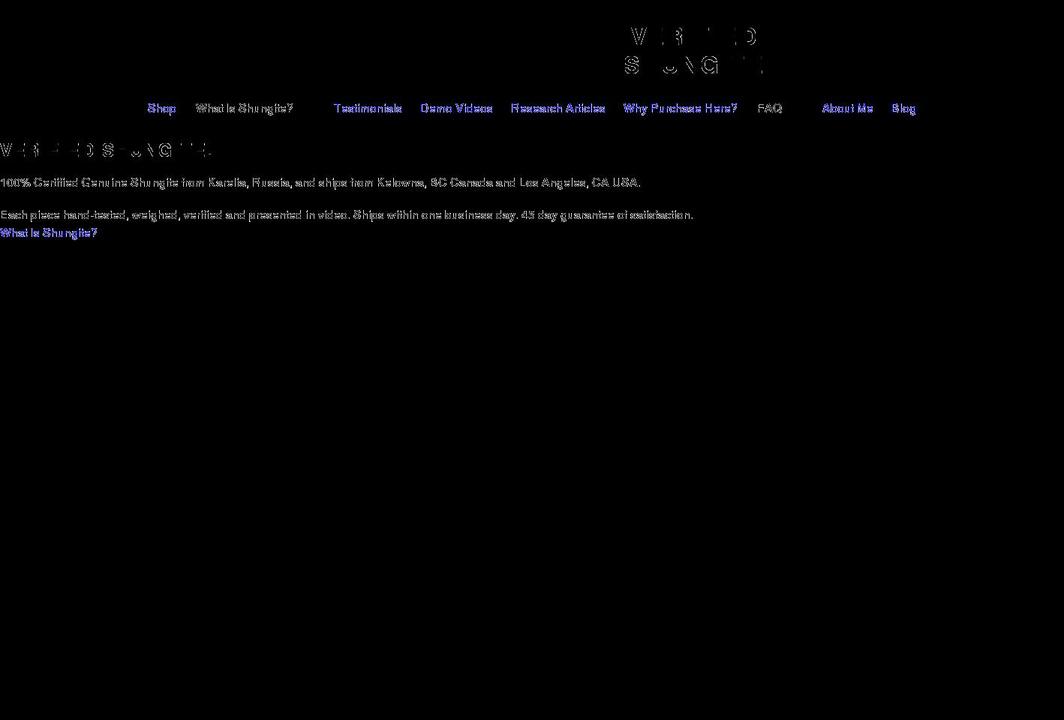 pictonixco Shopify theme site example verifiedshungite.com