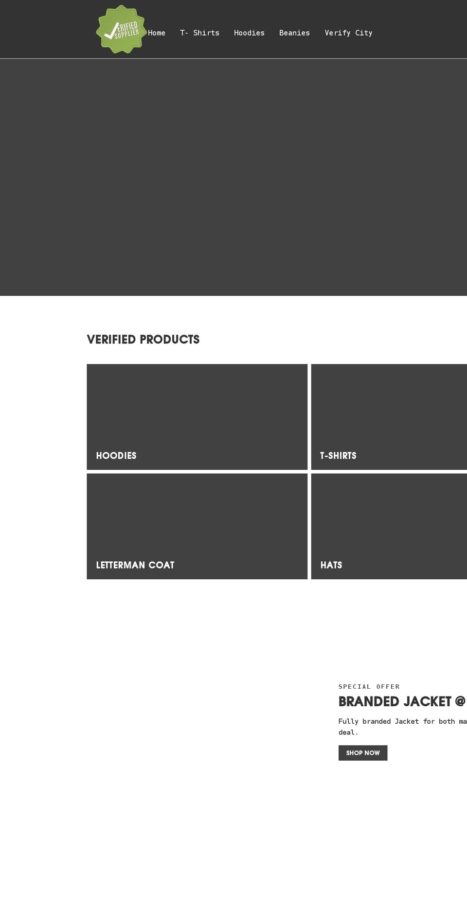 verifiedsupplier.com shopify website screenshot