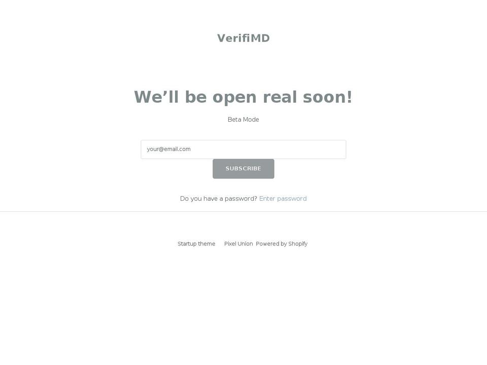 verifimd.org shopify website screenshot