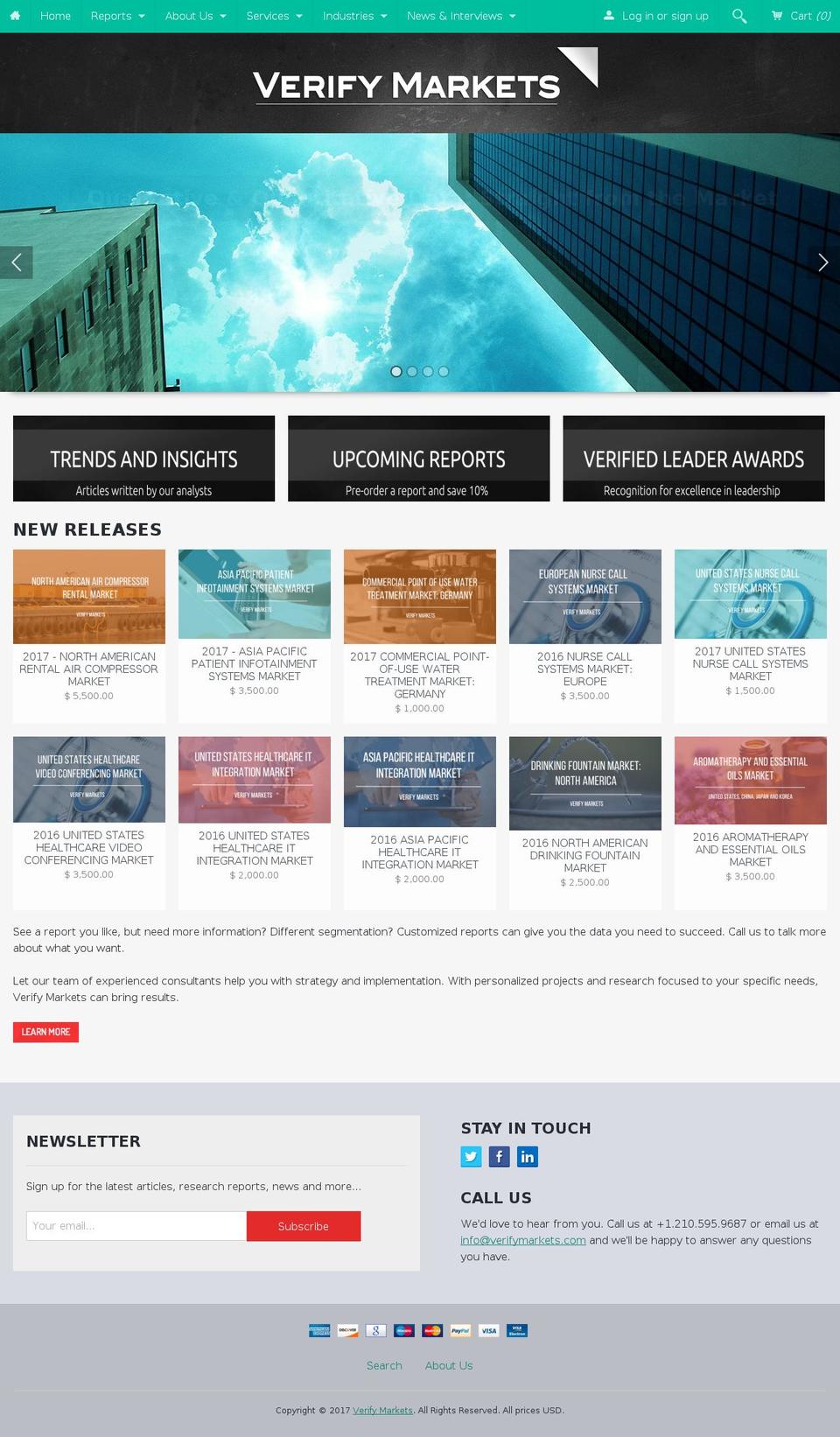 verifymarkets.com shopify website screenshot