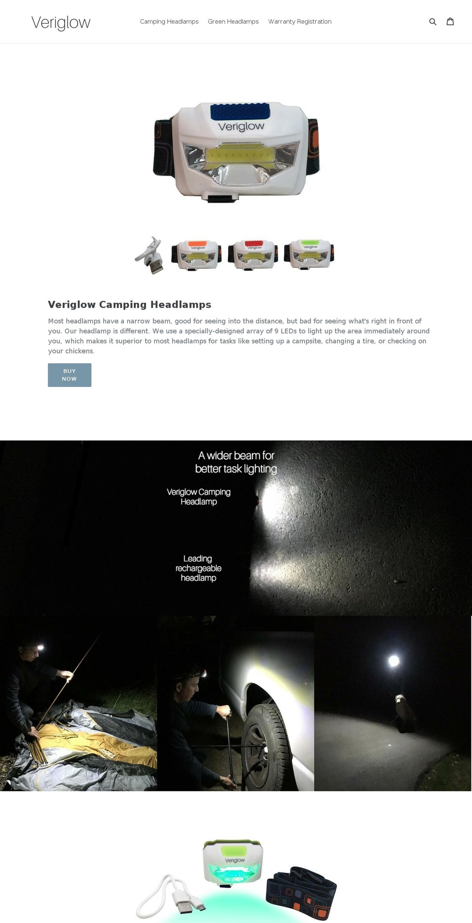 veriglow.com shopify website screenshot