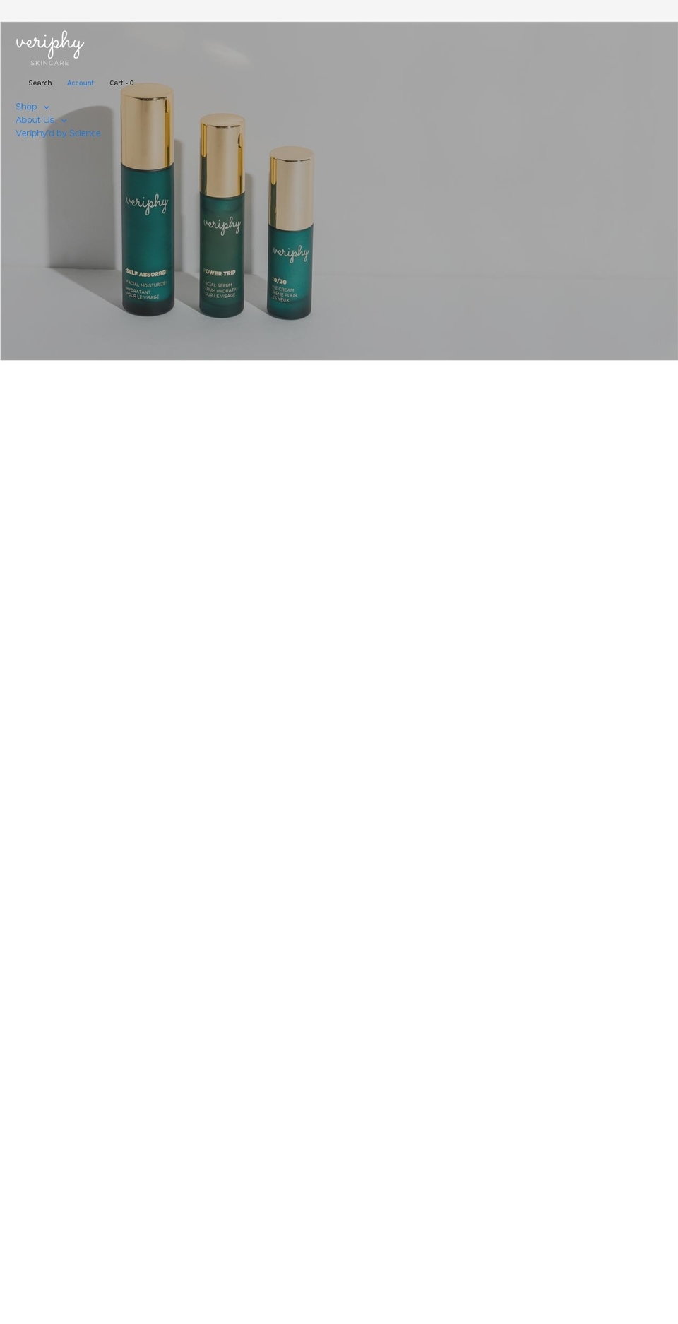 veriphyskincare.com — Shopify storefront screenshot