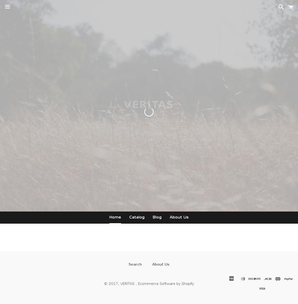 veritaseyewear.com shopify website screenshot