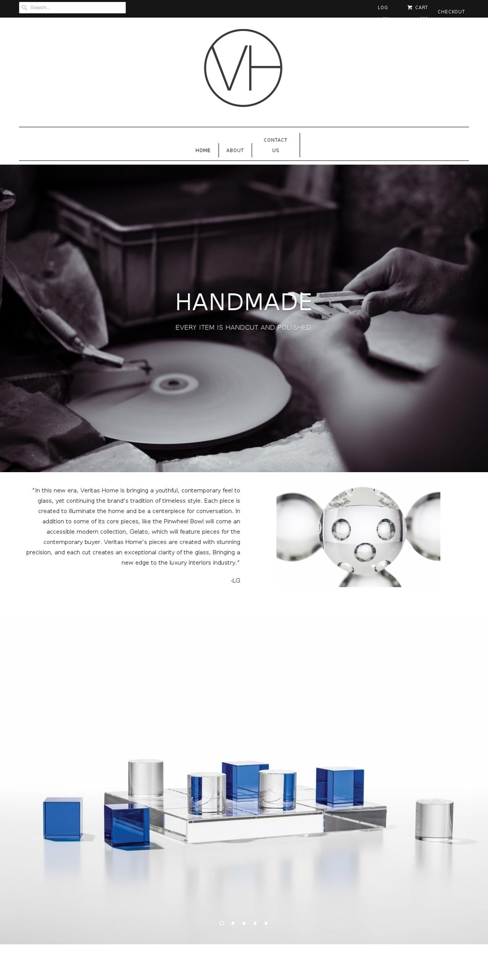veritashome.com — Shopify storefront screenshot