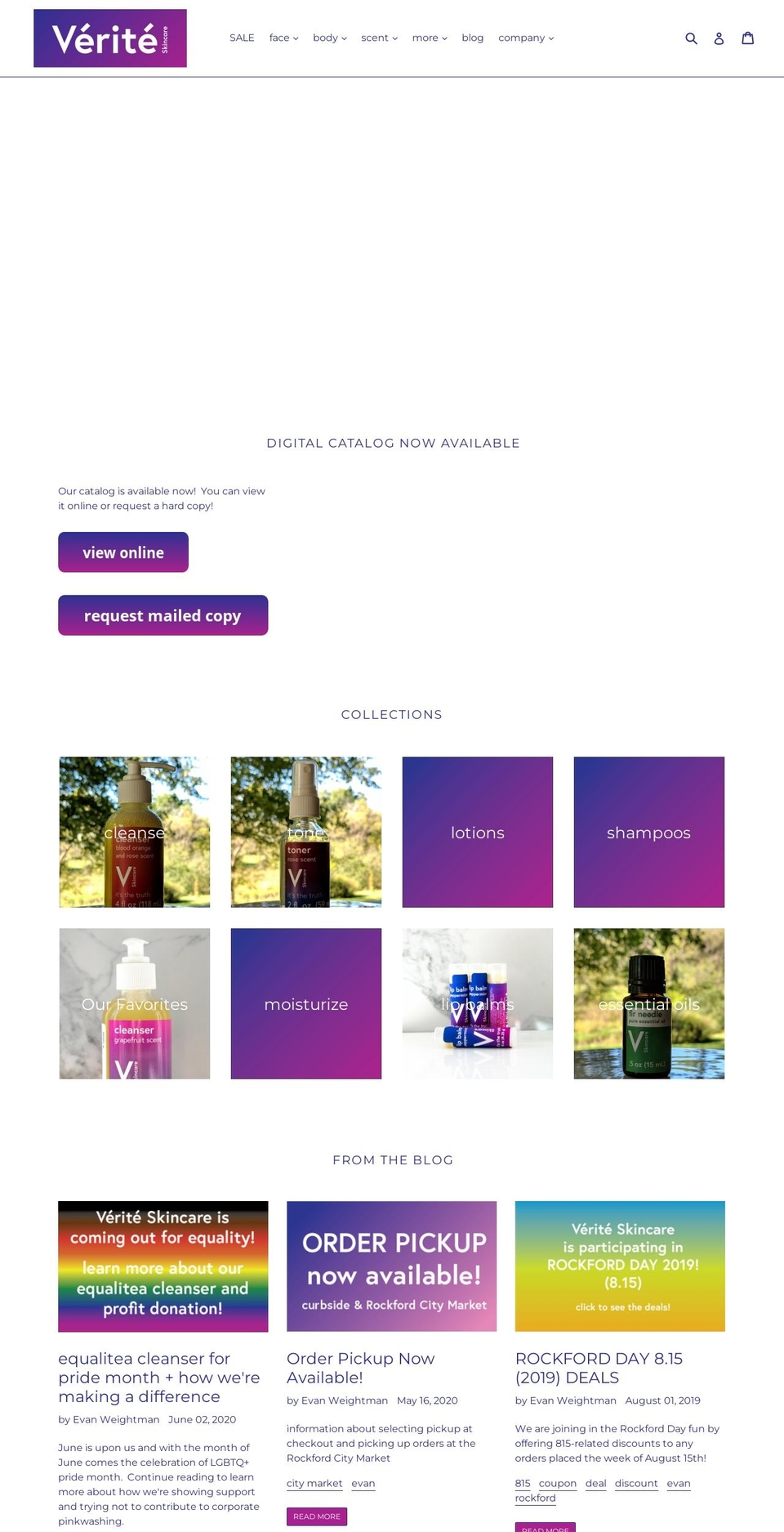 veriteusa.com — Shopify storefront screenshot