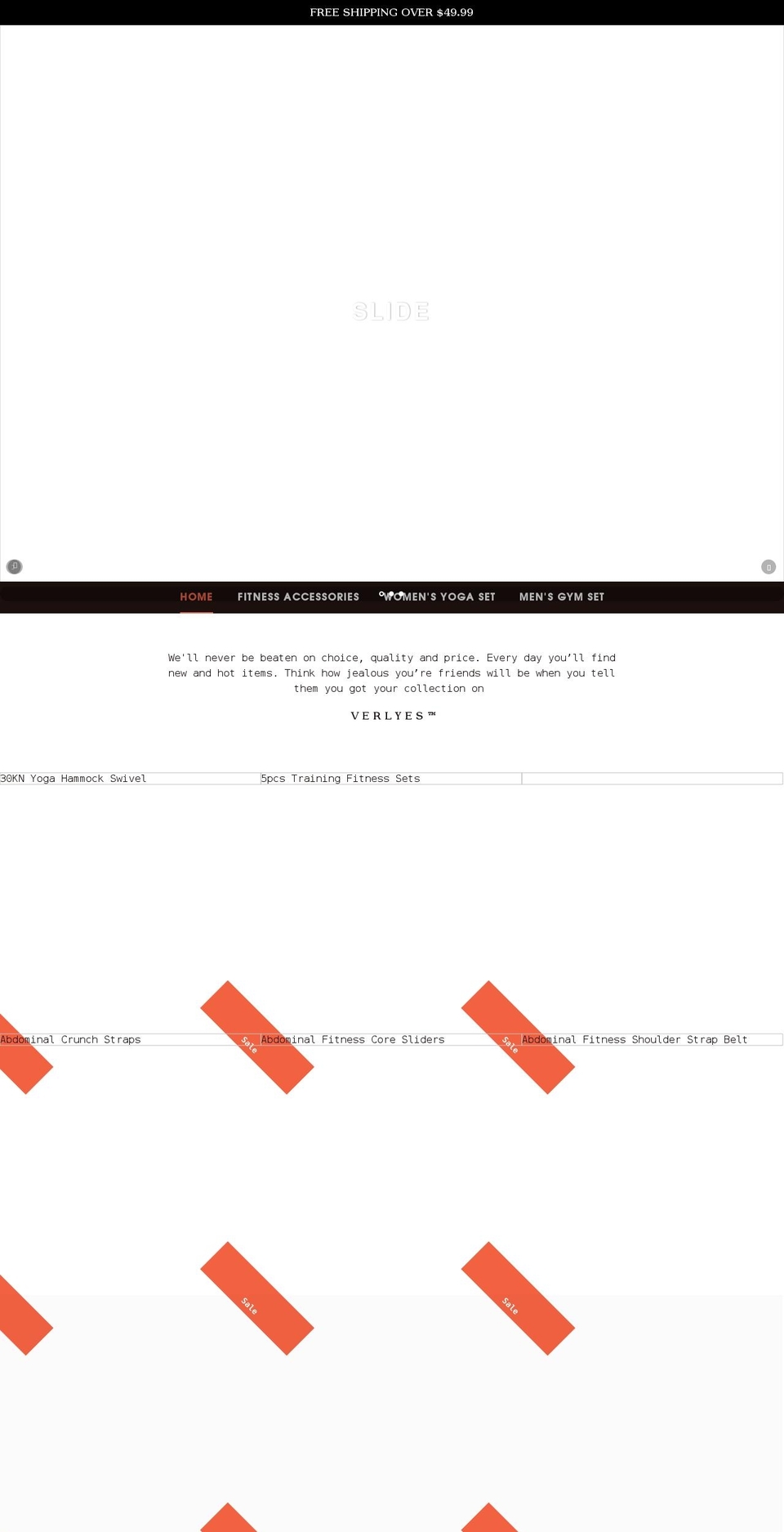 verlyes.com shopify website screenshot