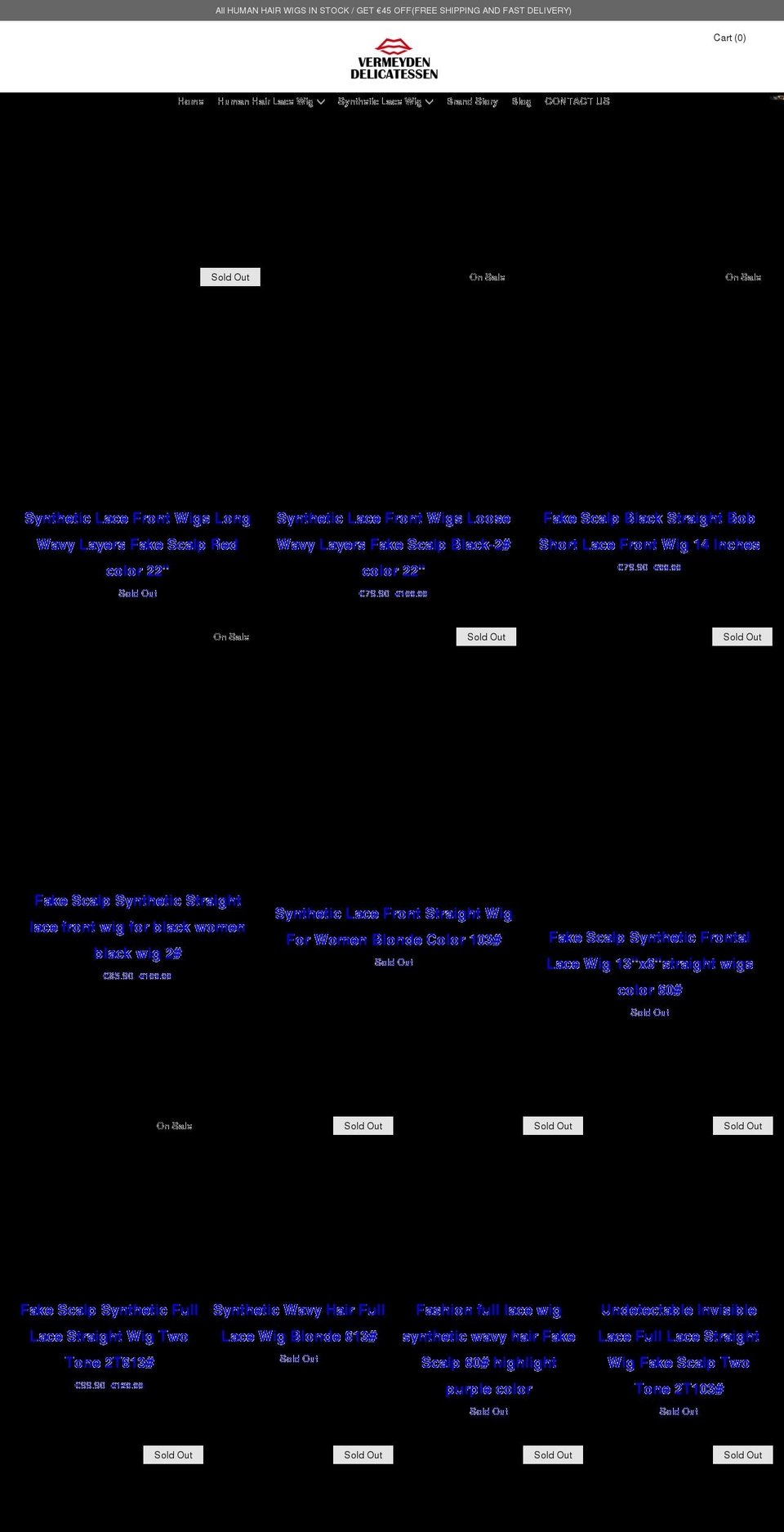 vermeydendelicatessen.com shopify website screenshot
