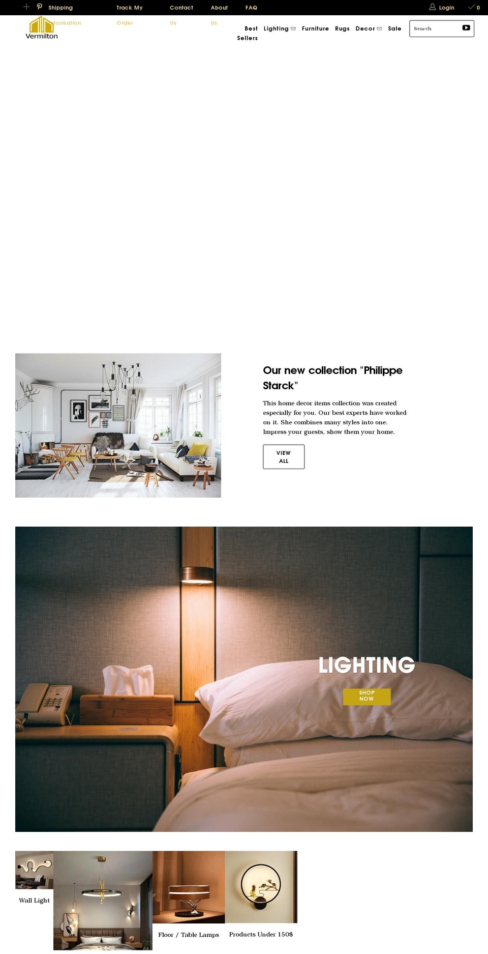 vermilton.com shopify website screenshot