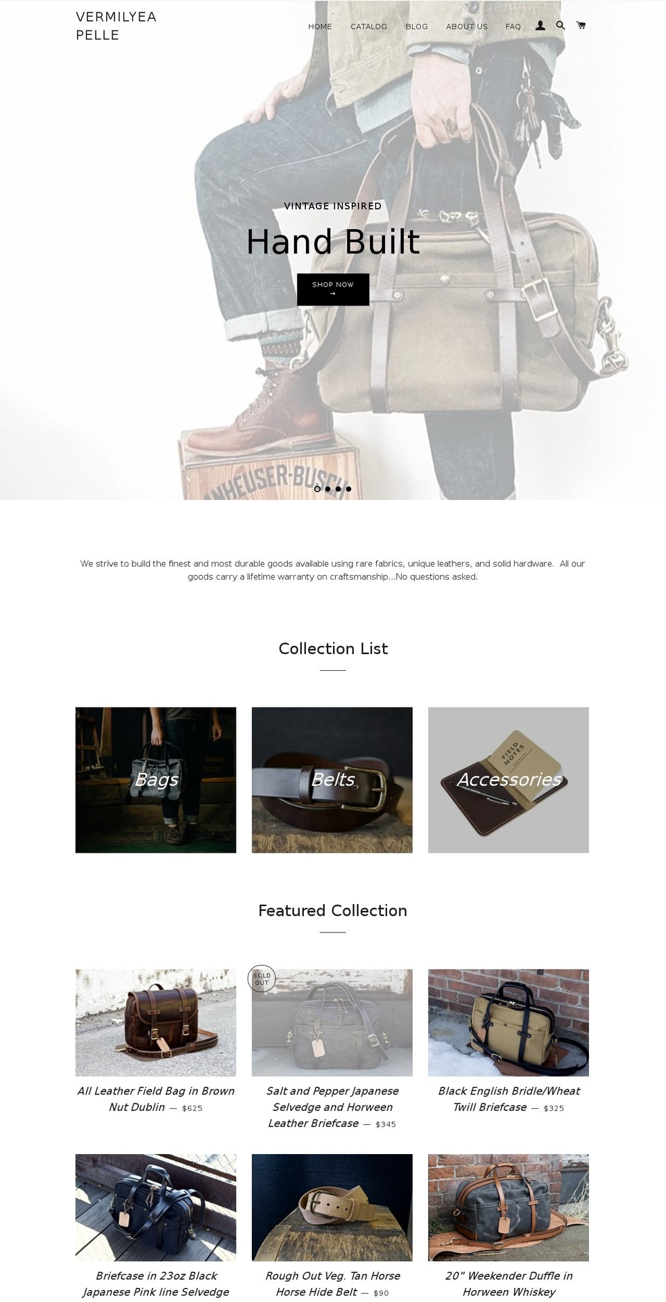 vermilyeapelle.com shopify website screenshot