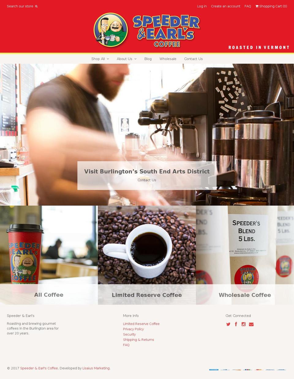 vermontcoffee.com shopify website screenshot