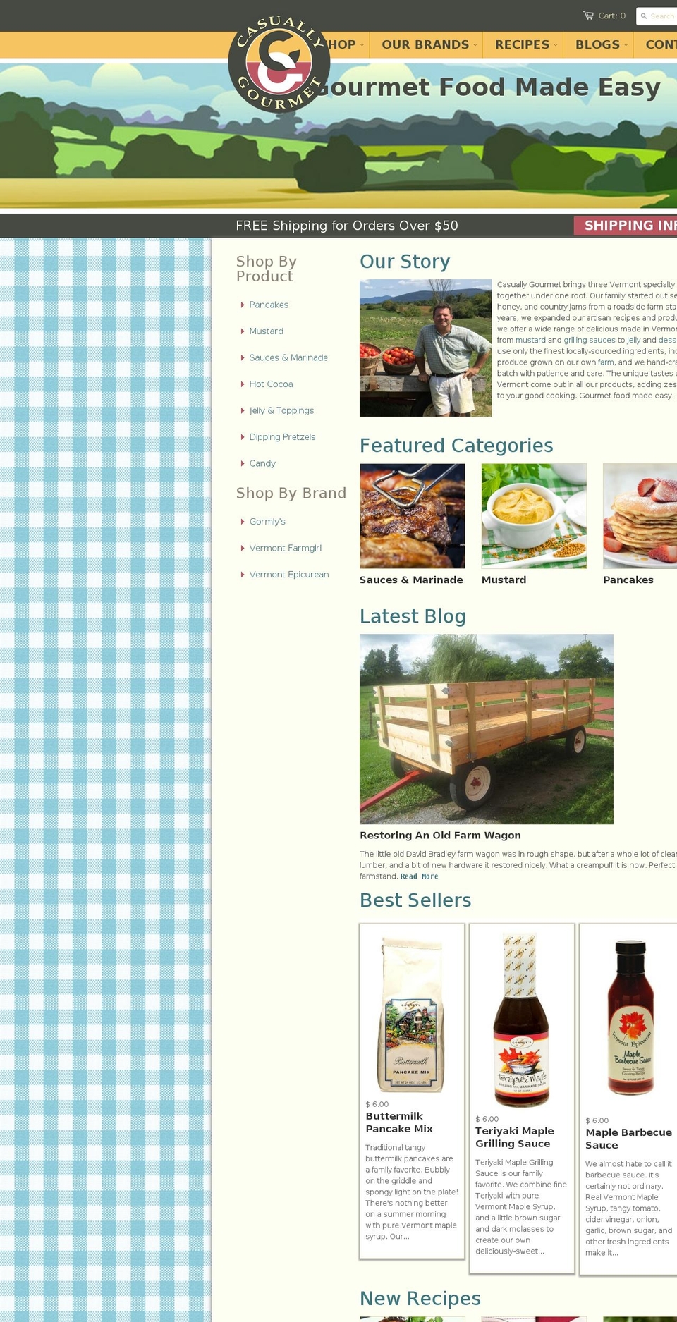 Mook Print and Design Theme Shopify theme site example vermontepicurean.com