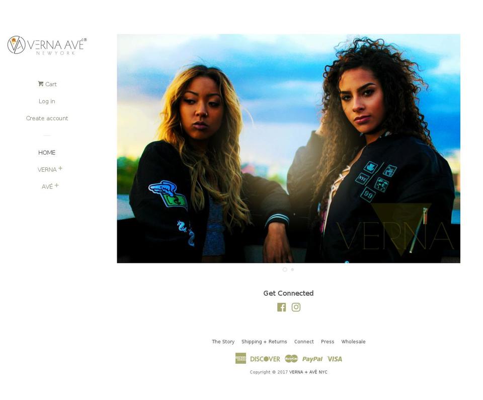 vernanyc.com shopify website screenshot