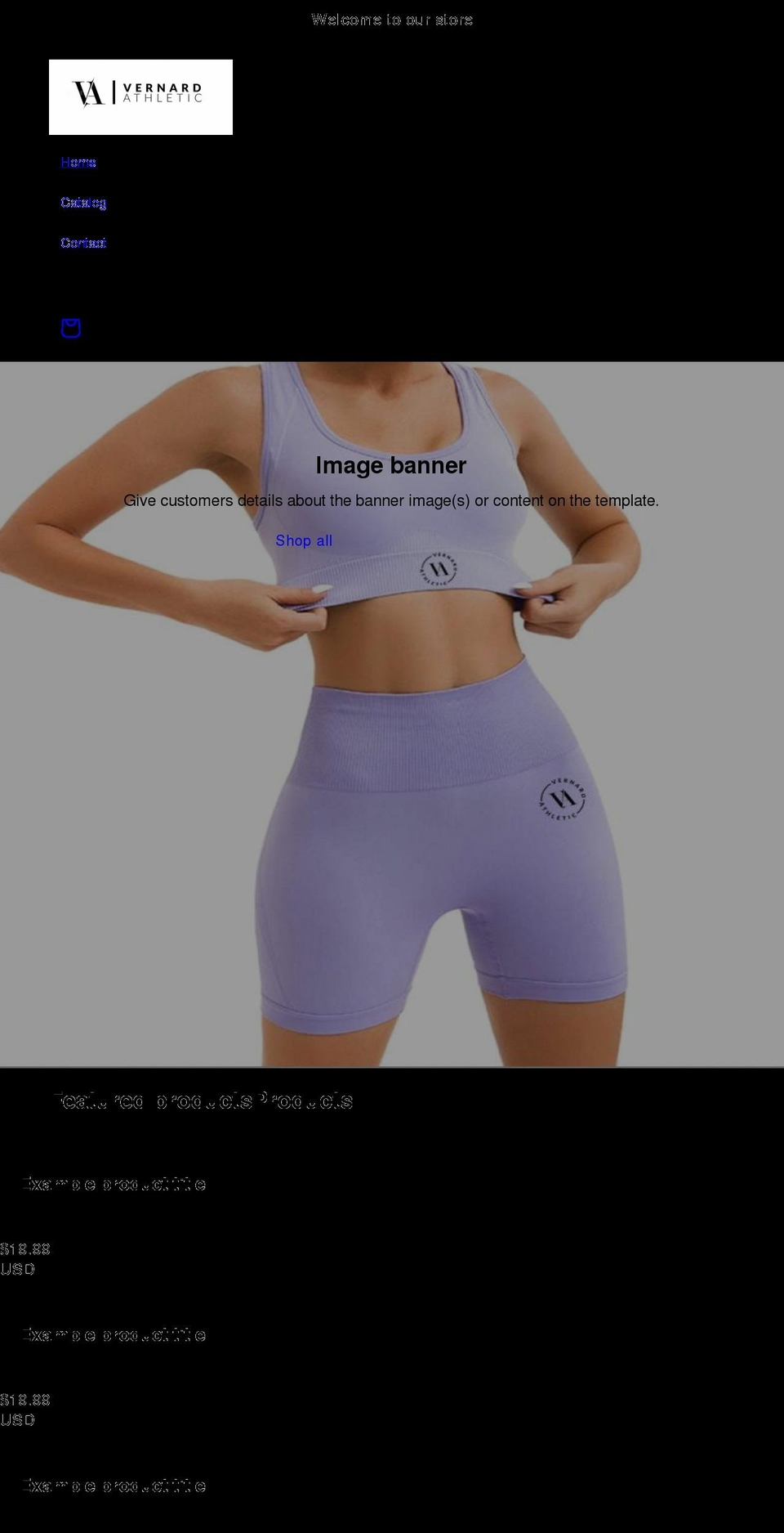 vernardbrand.com shopify website screenshot