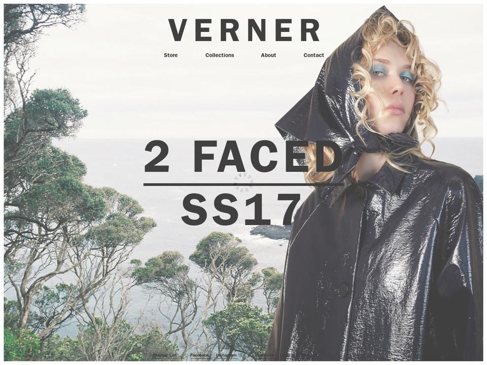 verner.co shopify website screenshot