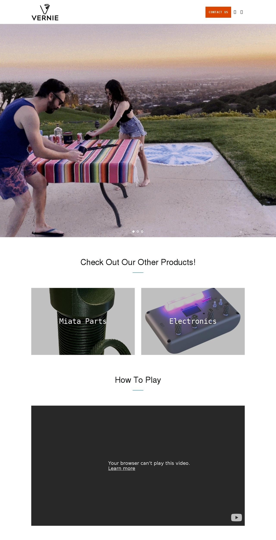 vernie.shop shopify website screenshot