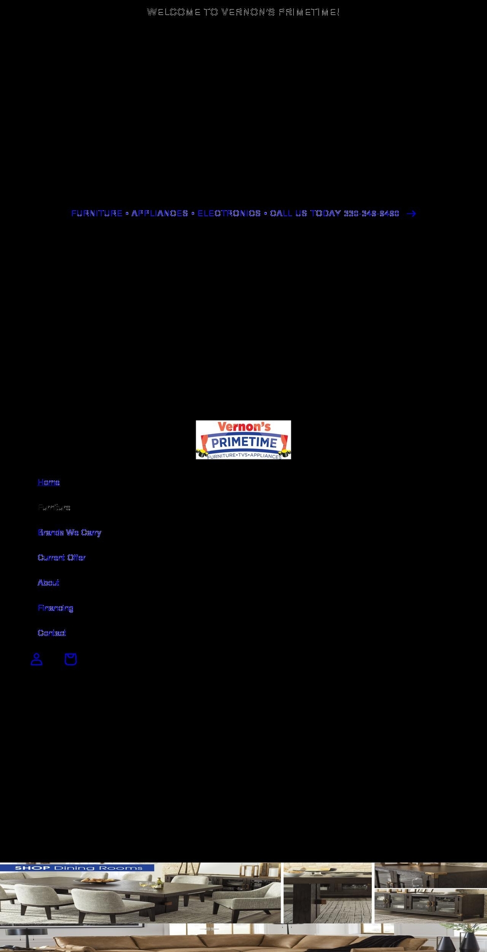 vernonsprimetime.com shopify website screenshot