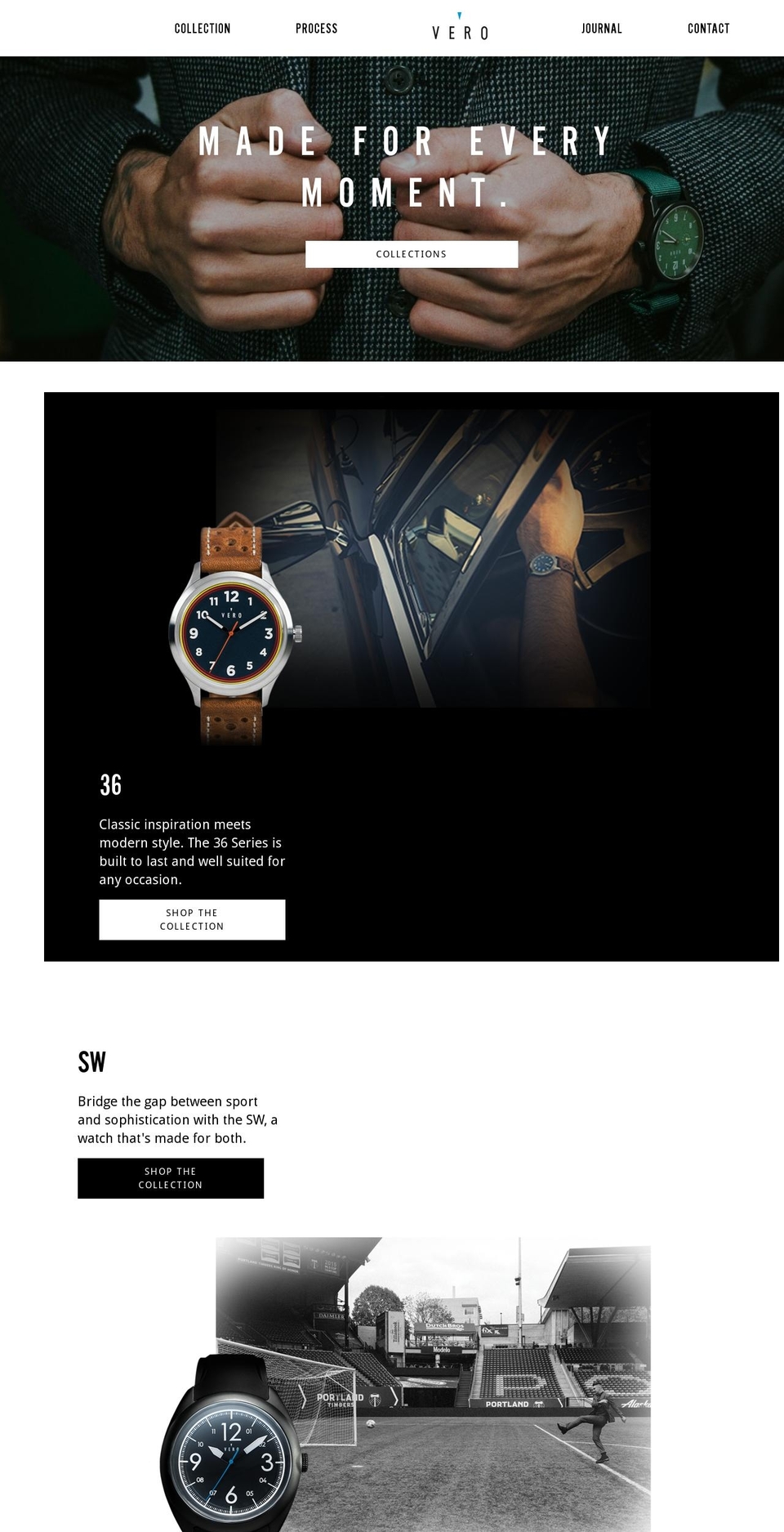 vero-watch.com shopify website screenshot