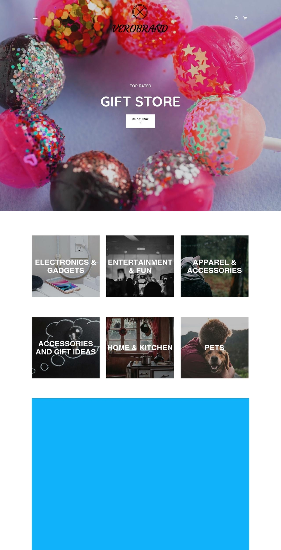 verobrand.com shopify website screenshot
