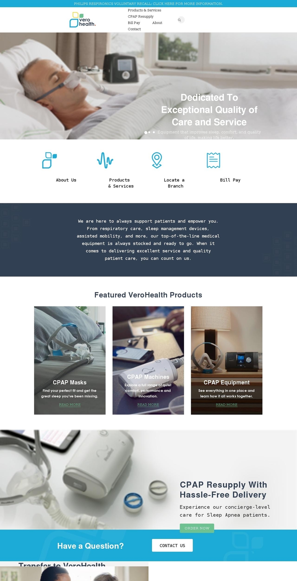verohealth.com shopify website screenshot