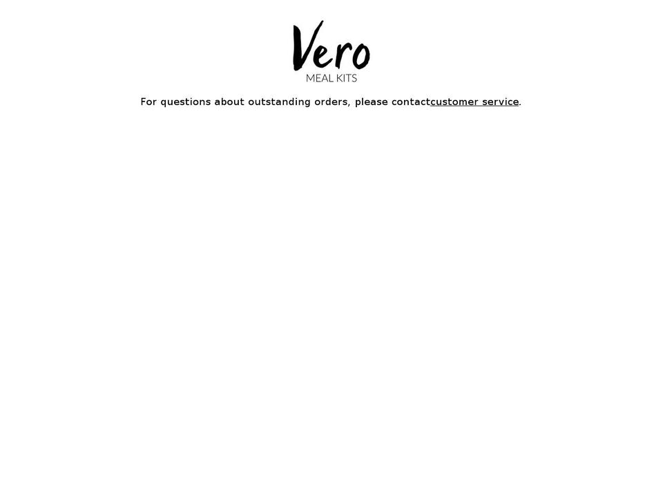 veromealkits.com — Shopify storefront screenshot