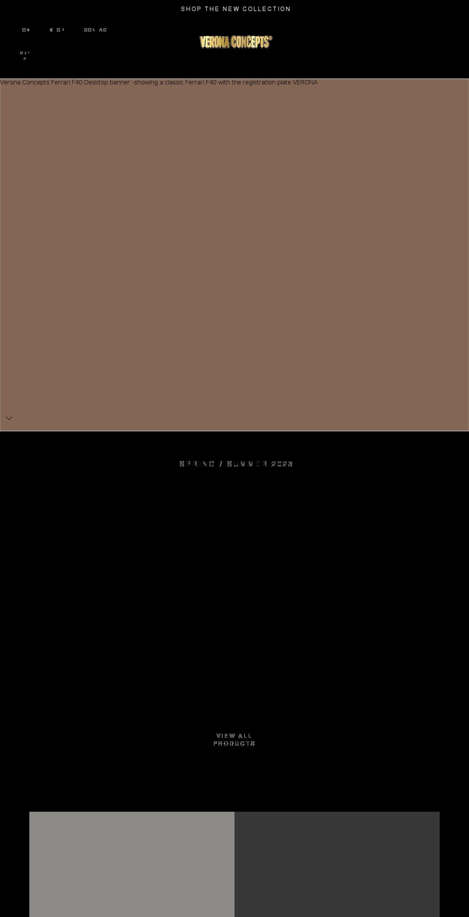 veronaconcepts.com shopify website screenshot