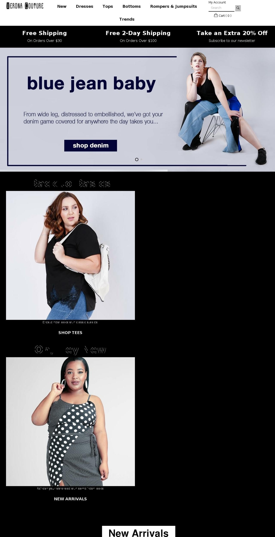 veronacouture.com — Shopify storefront screenshot