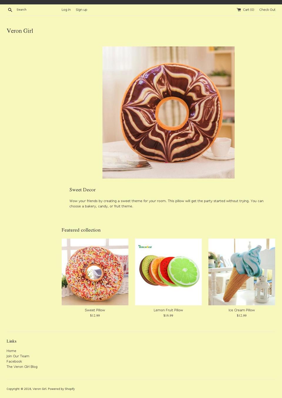 verongirl.com — Shopify storefront screenshot