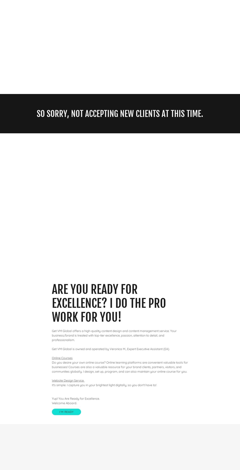 veronicadenise.com — Shopify storefront screenshot