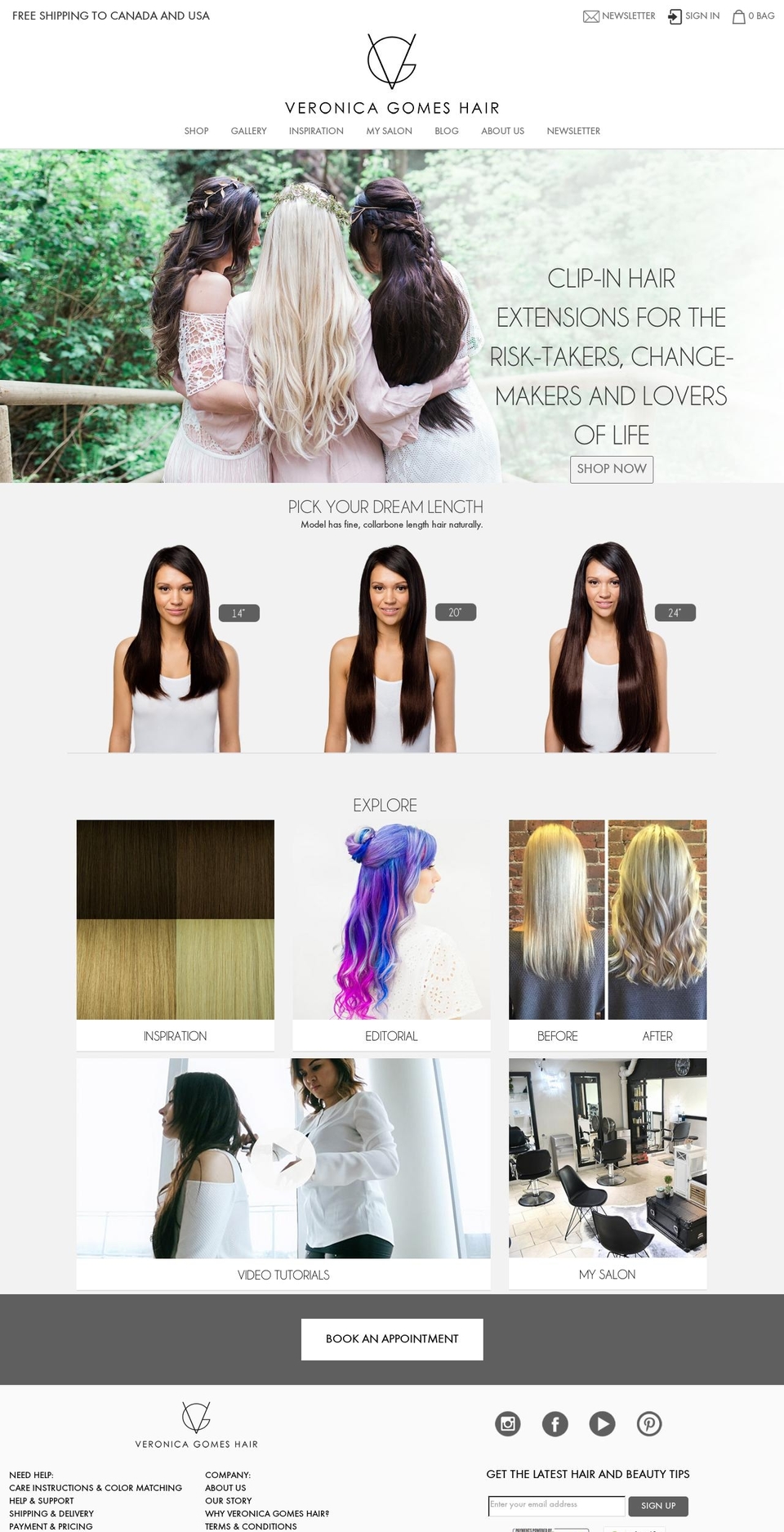 veronicagomes.com shopify website screenshot