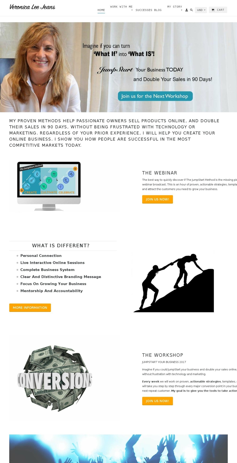 veronicaleejeans.com shopify website screenshot