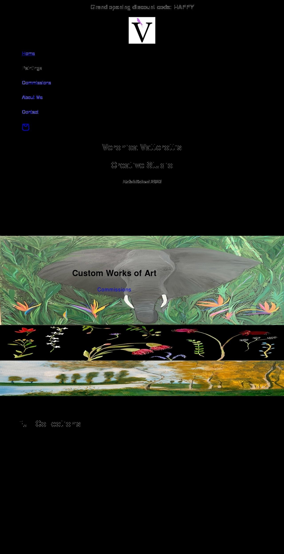 veronicavatterott.com shopify website screenshot