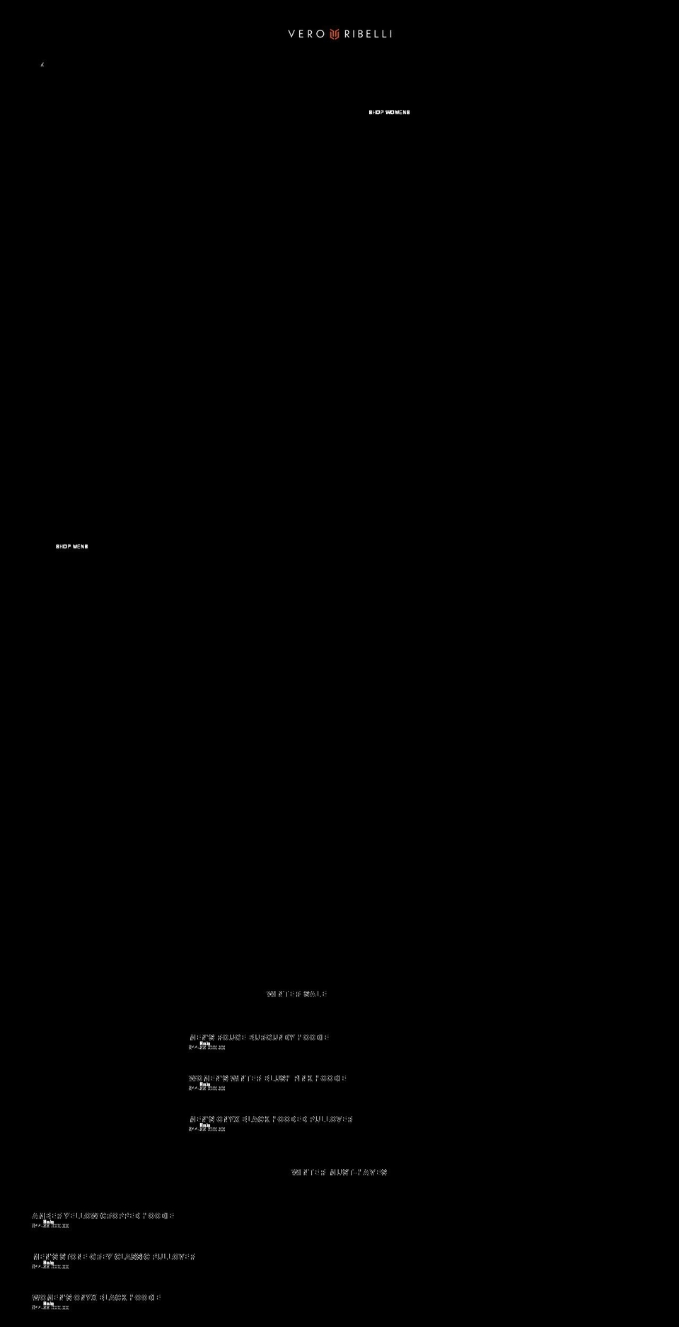 veroribelli.com shopify website screenshot