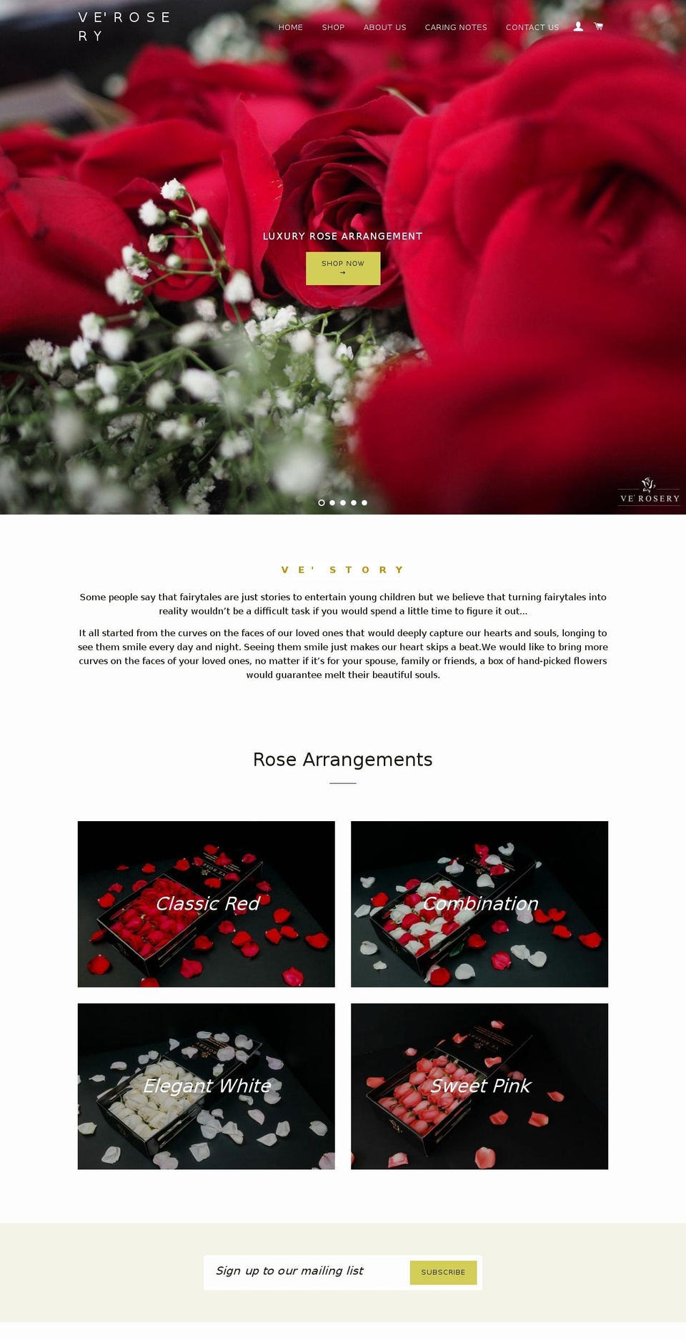 verosery.com — Shopify storefront screenshot