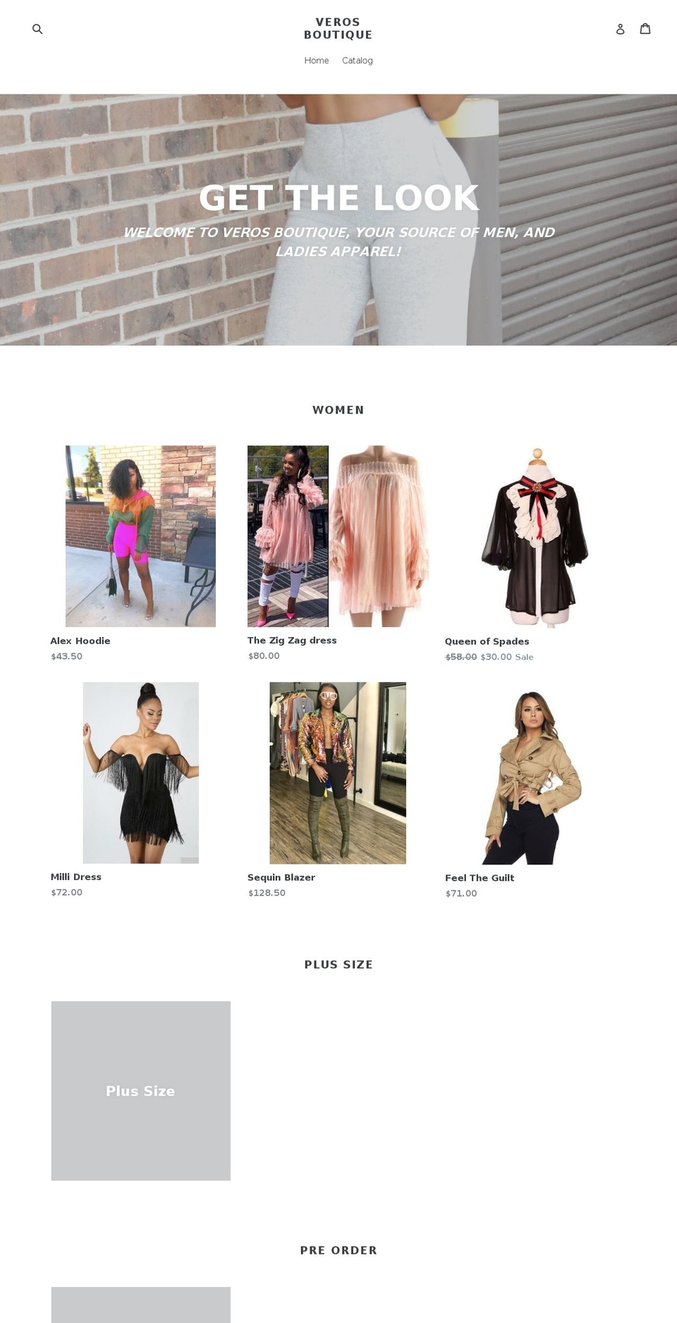 verosstyles.com — Shopify storefront screenshot