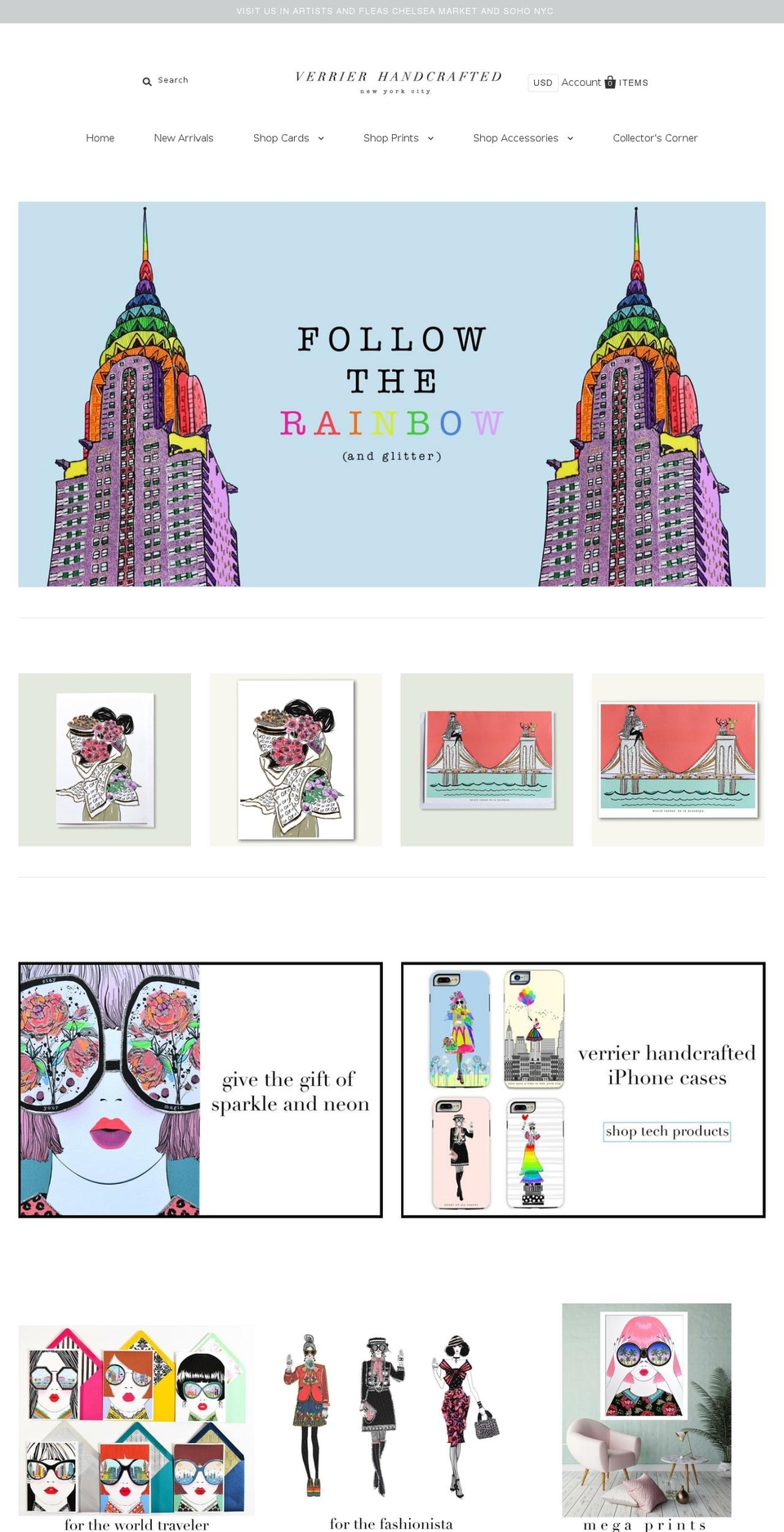verrier-handcrafted.com shopify website screenshot