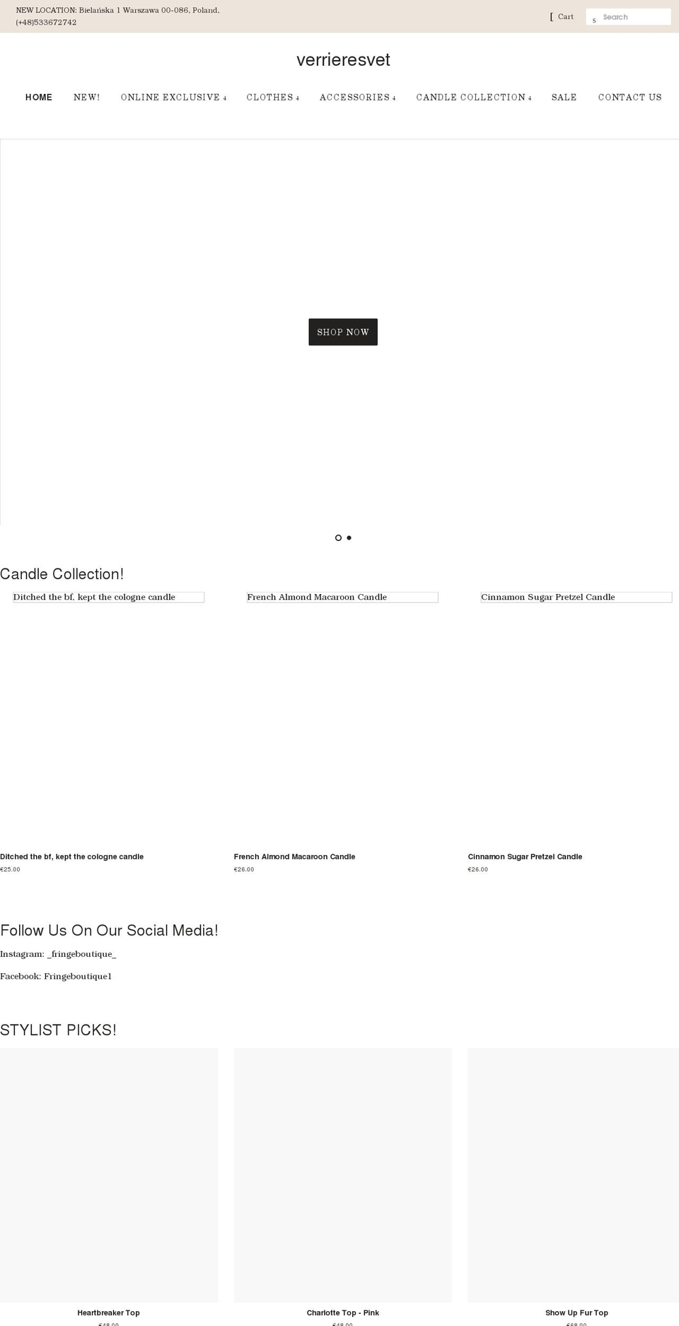 verrieresvet.com shopify website screenshot