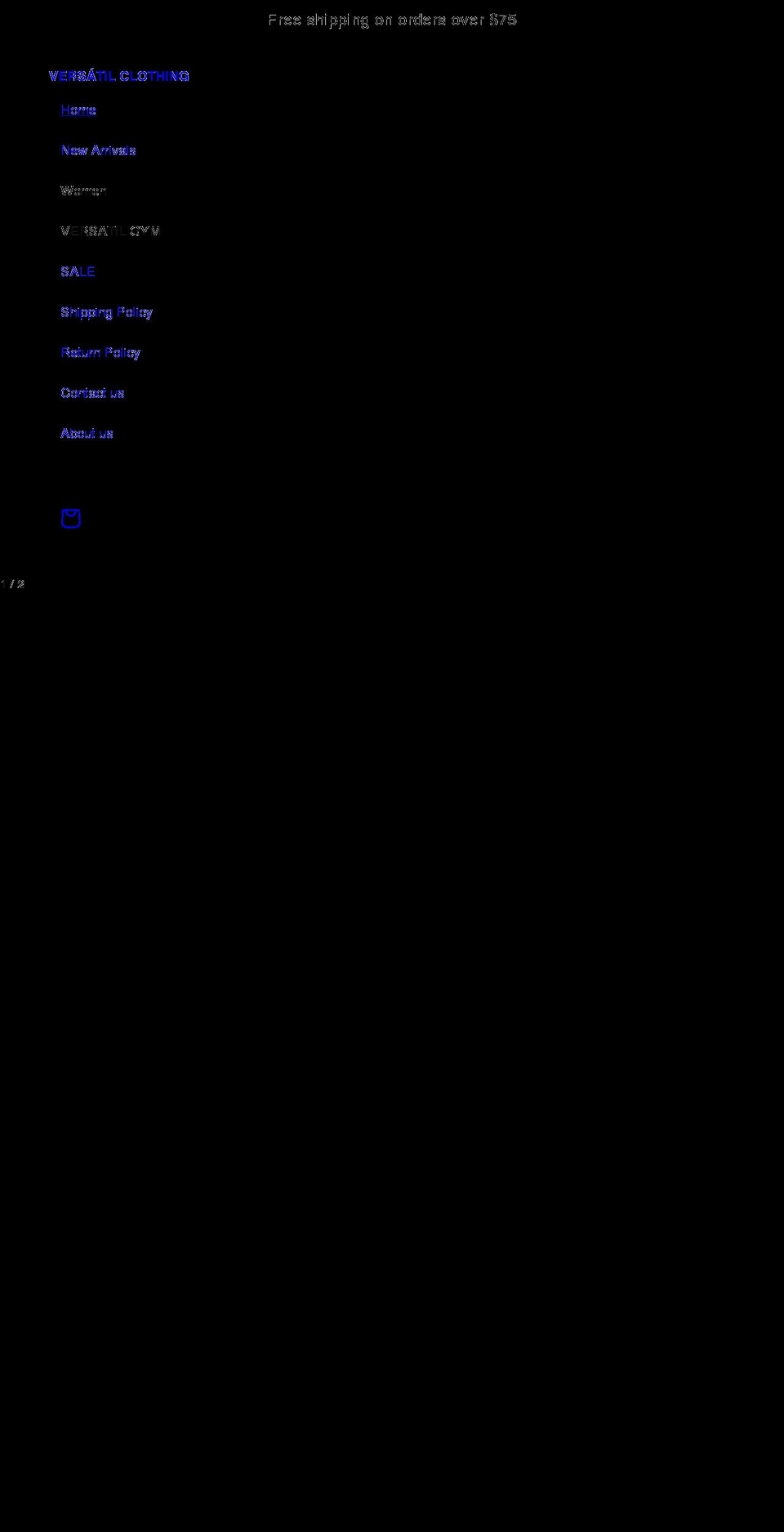 versatilclothing.com shopify website screenshot