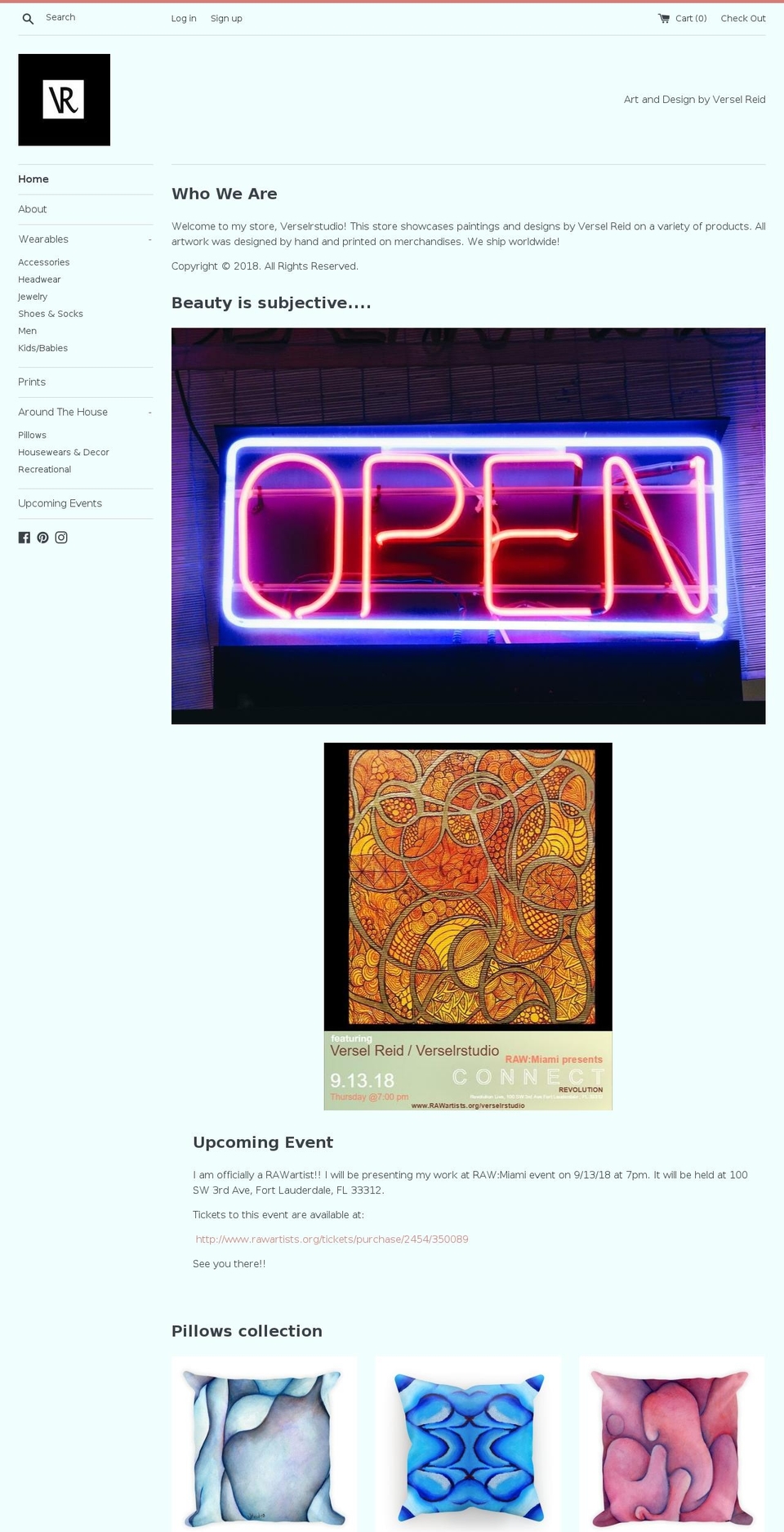 verselrstudio.com shopify website screenshot