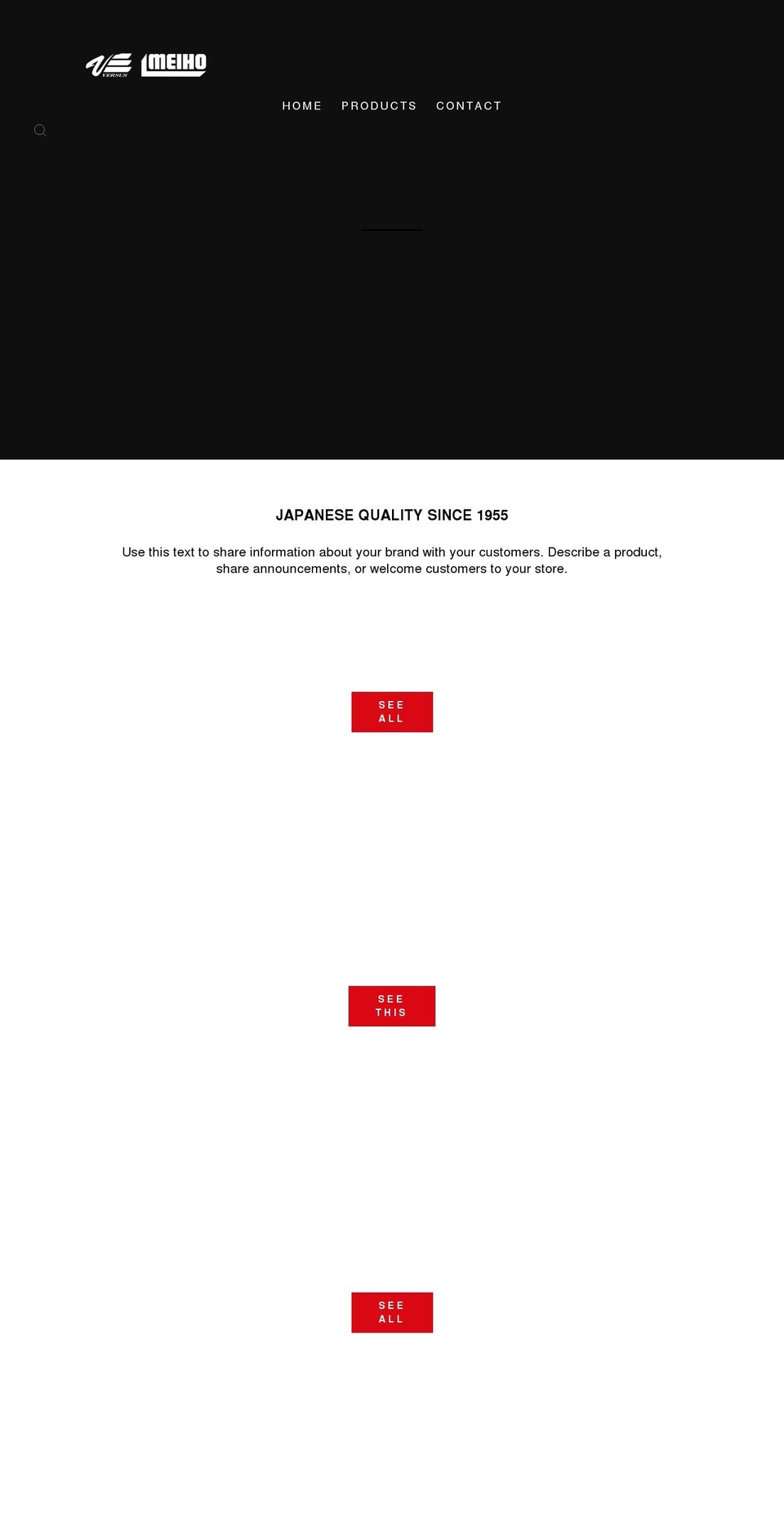 versusmeiho.com.au shopify website screenshot