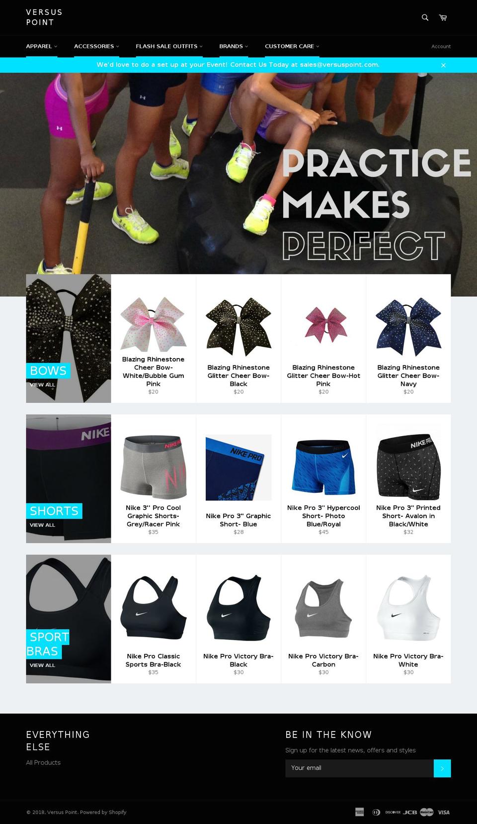 versuspoint.com — Shopify storefront screenshot