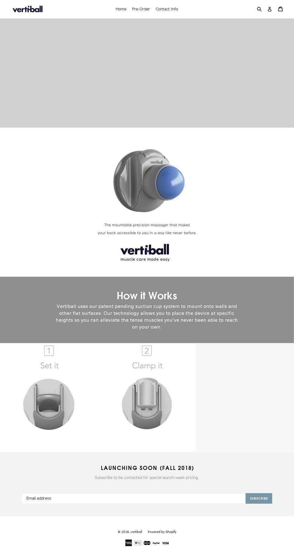 vertiball.com — Shopify storefront screenshot