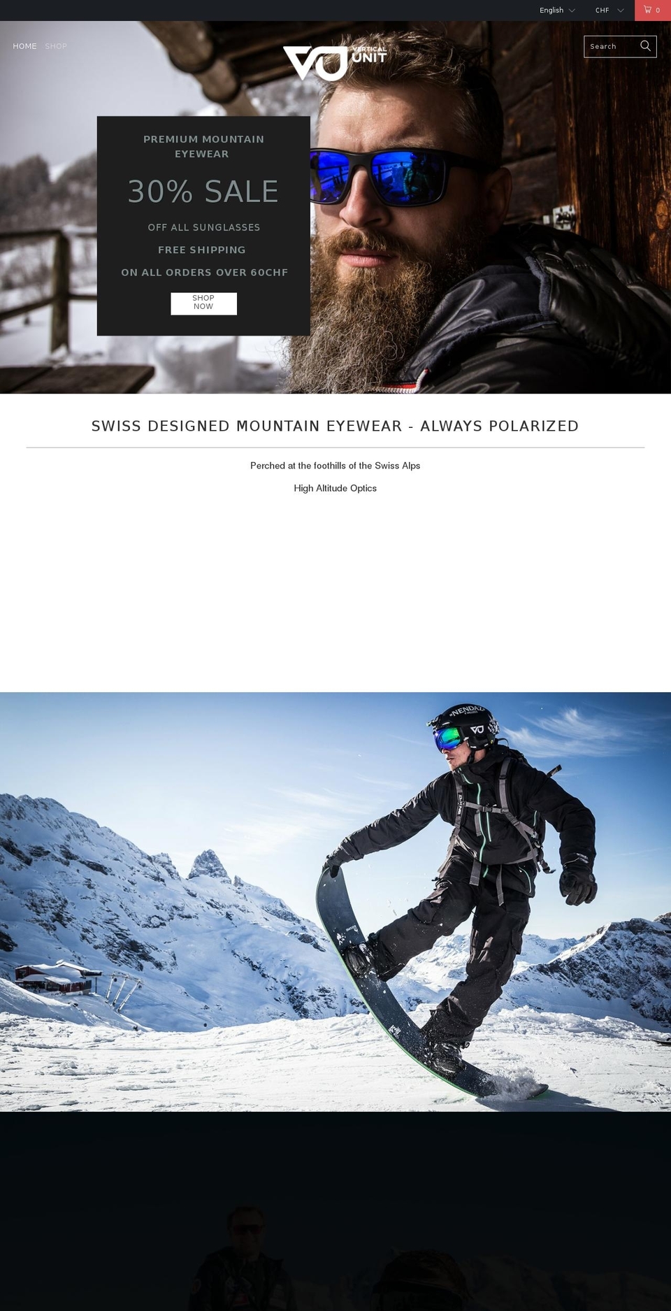 vertical-unit.com — Shopify storefront screenshot