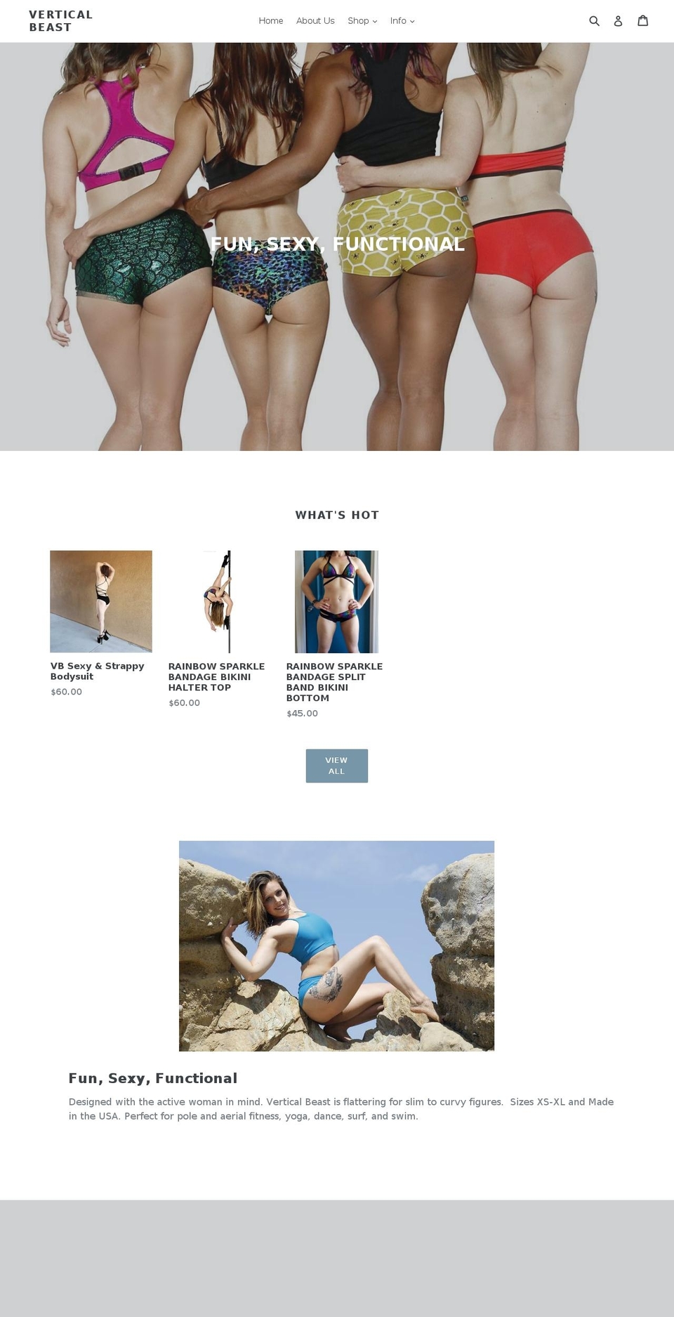verticalbeast.com — Shopify storefront screenshot