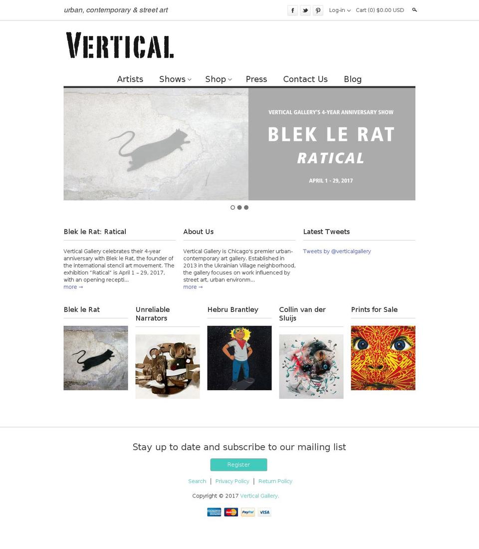 District Shopify theme site example verticalgallery.com