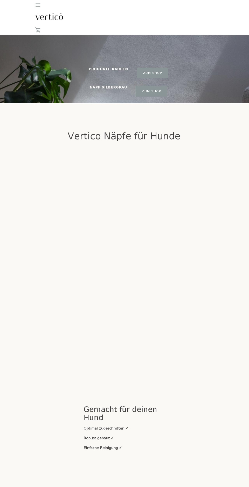 verticoliving.de shopify website screenshot