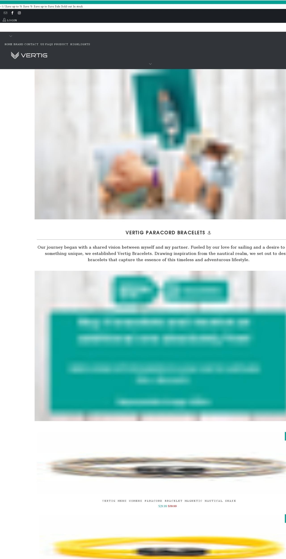vertigstore.com shopify website screenshot